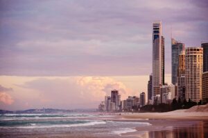 Surfers Paradise Beach in Queensland