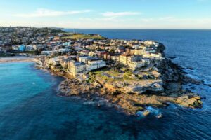 Aerial of Bondi Beach