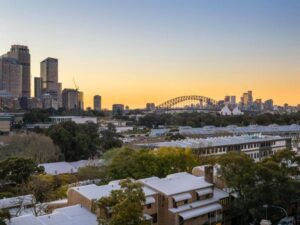 Aerial view of Potts Point