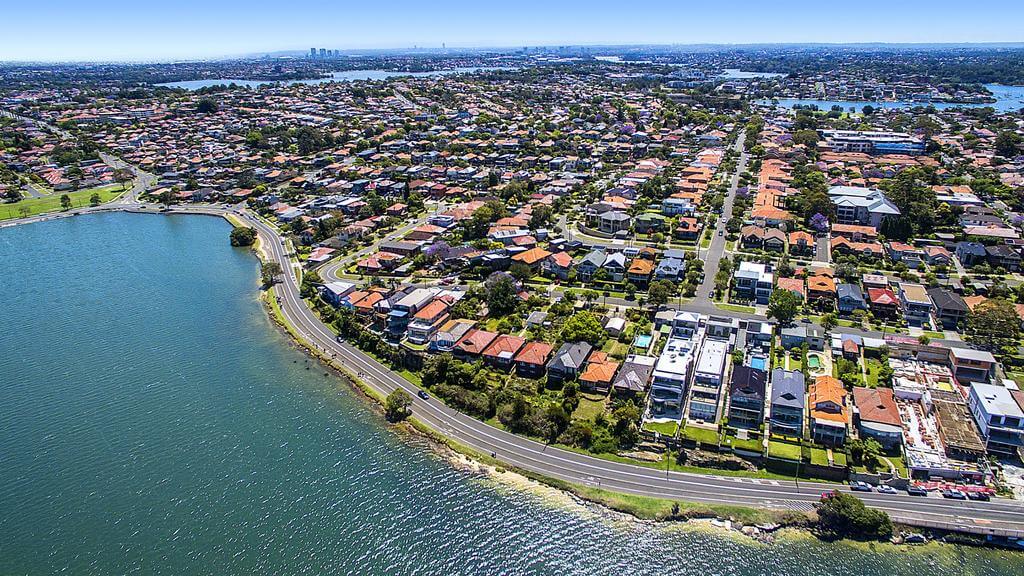 Aerial view of Inner West in Sydney